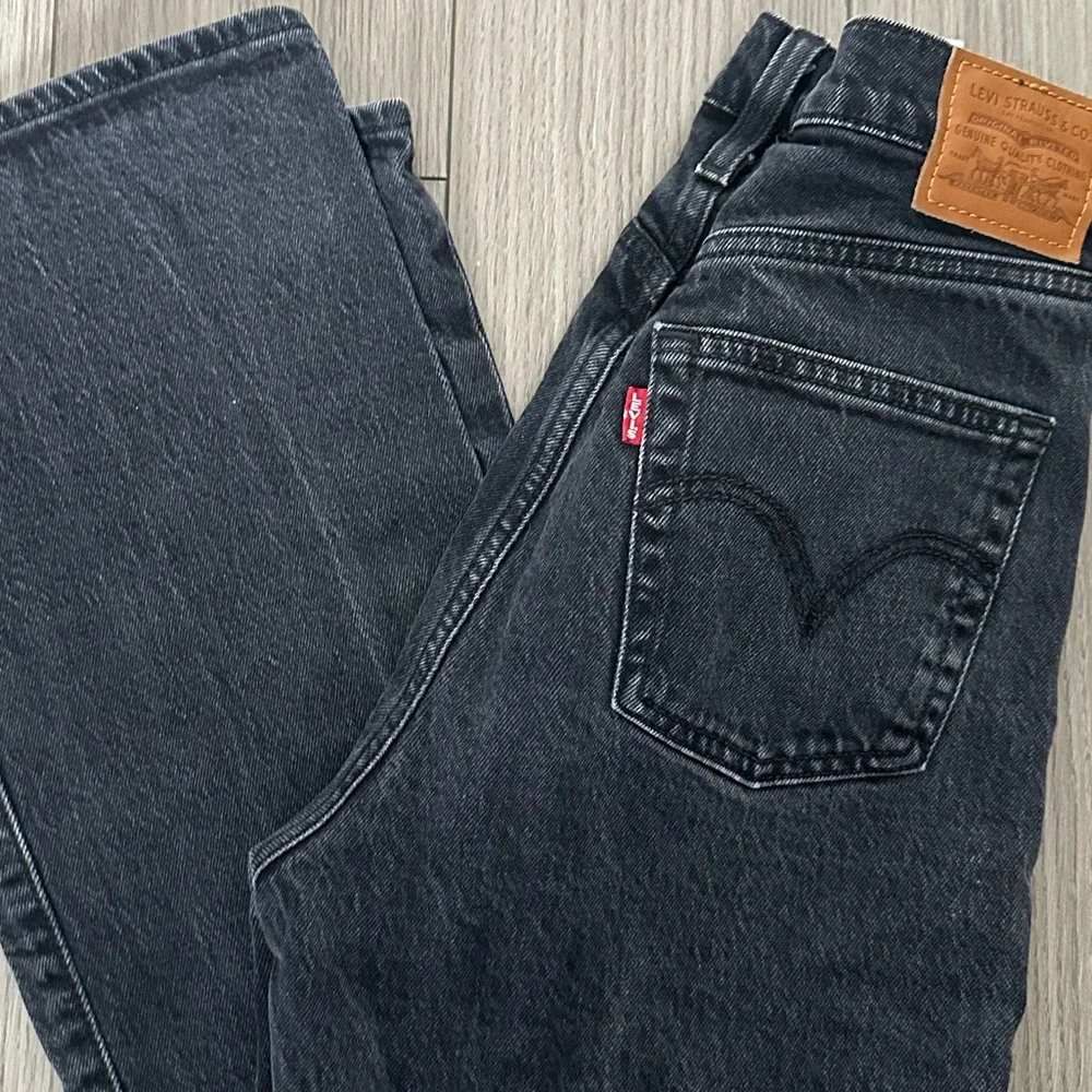 Levi's Ribcage Boot Cut Black Jeans Size 26 - Picture 10 of 11